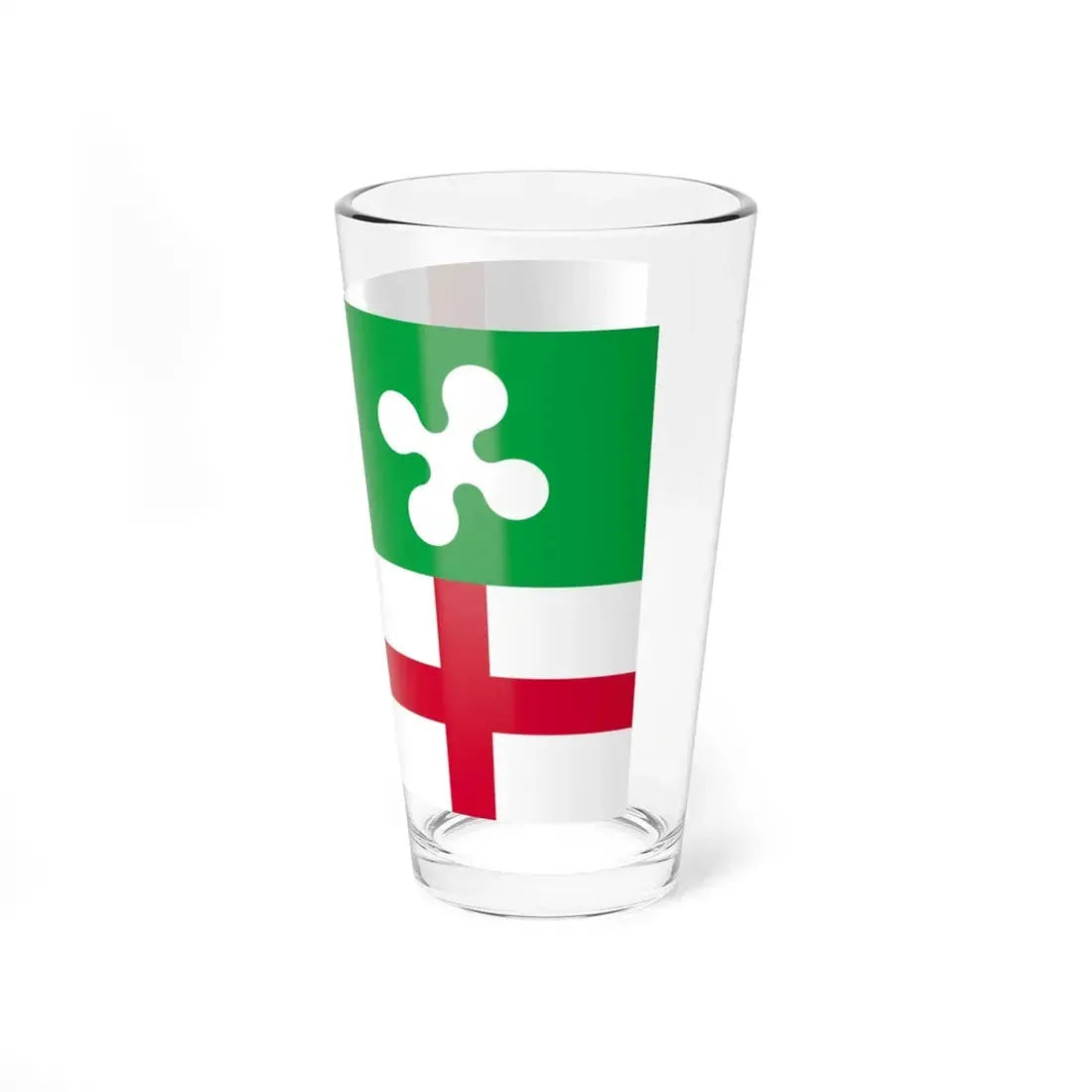 Flag of the Lombards (Italy) Pint Glass 16oz - Go Mug Yourself