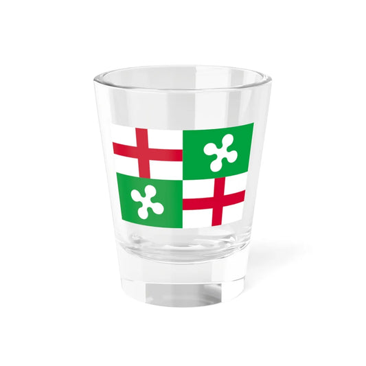 Flag of the Lombards (Italy) Shot Glass 1.5oz 1.5oz - Go Mug Yourself