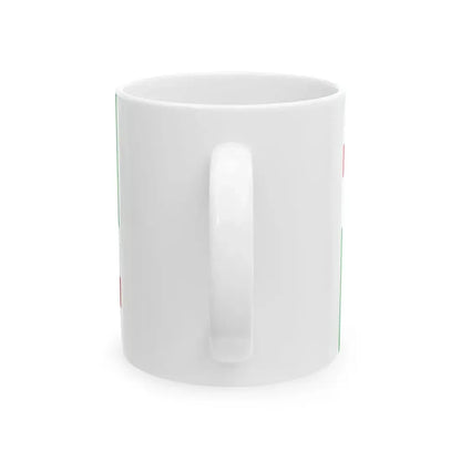 Flag of the Lombards (Italy) White Coffee Mug - Go Mug Yourself