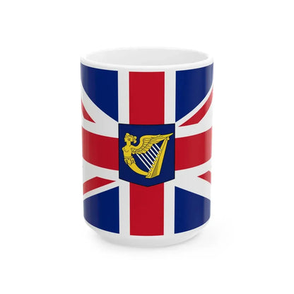 Flag of the Lord Lieutenant of Ireland (Ireland) White Coffee Mug 15oz - Go Mug Yourself