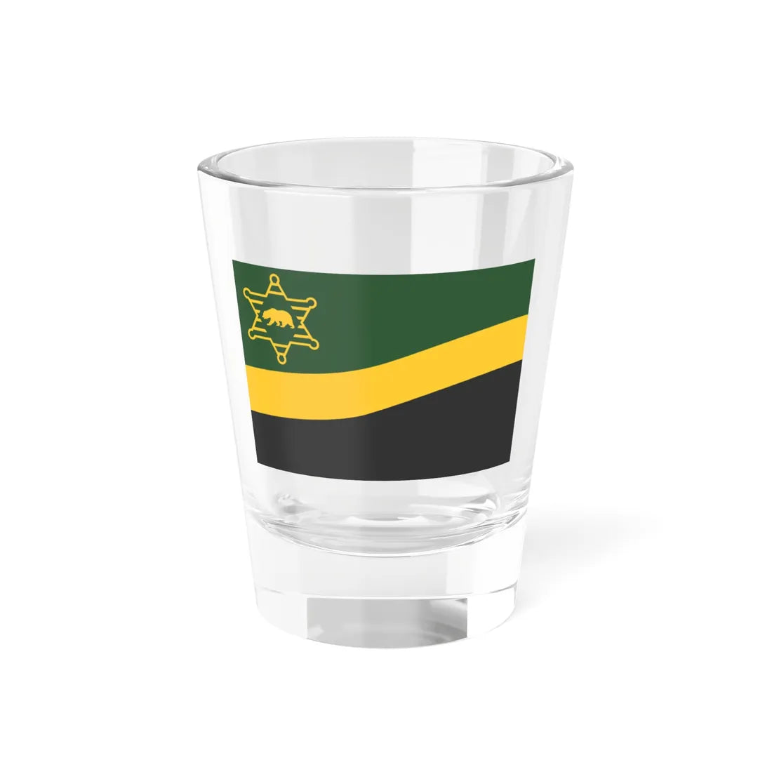 Flag of the Los Angeles County Sheriffs Department (United States) Shot Glass 1.5oz 1.5oz - Go Mug Yourself