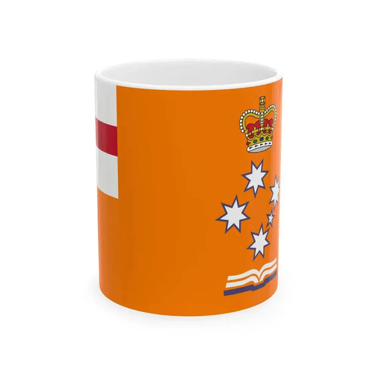 Flag of the Loyal Orange Institution of Victoria (Australia) White Coffee Mug 11oz - Go Mug Yourself