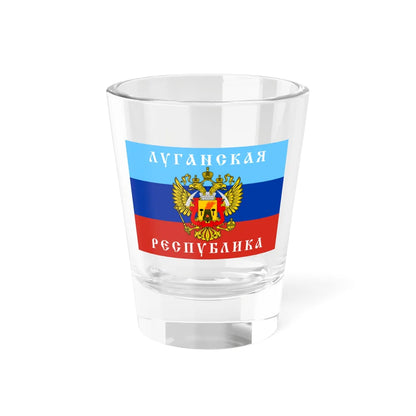 Flag of the Lugansk Peoples Republic 2014 (Ukraine) Shot Glass 1.5oz 1.5oz - Go Mug Yourself
