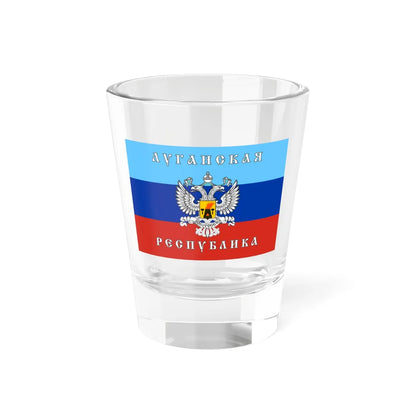 Flag of the Lugansk Peoples Republic unofficial middle 2014 (Ukraine) Shot Glass 1.5oz 1.5oz - Go Mug Yourself