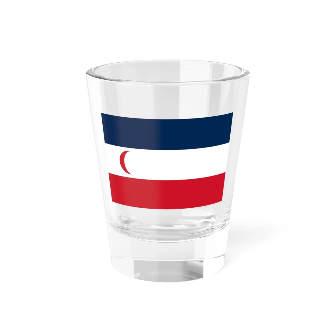 Flag of the Madagascar Protectorate 1885-1896 (Madagascar) Shot Glass 1.5oz 1.5oz - Go Mug Yourself