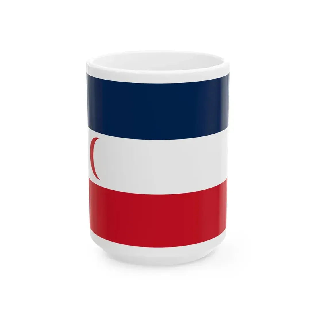 Flag of the Madagascar Protectorate 1885-1896 (Madagascar) White Coffee Mug 15oz - Go Mug Yourself