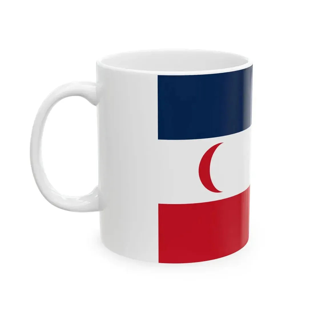 Flag of the Madagascar Protectorate 1885-1896 (Madagascar) White Coffee Mug - Go Mug Yourself