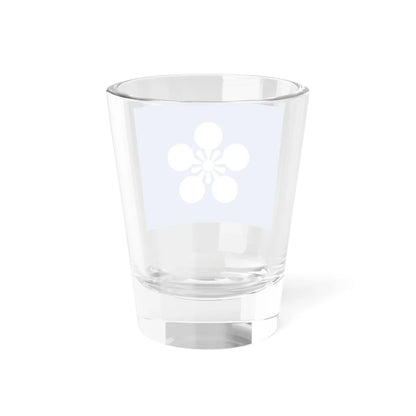 Flag of the Maeda Lords of Kanazawa in Kaga Province A (Japan) Shot Glass 1.5oz - Go Mug Yourself