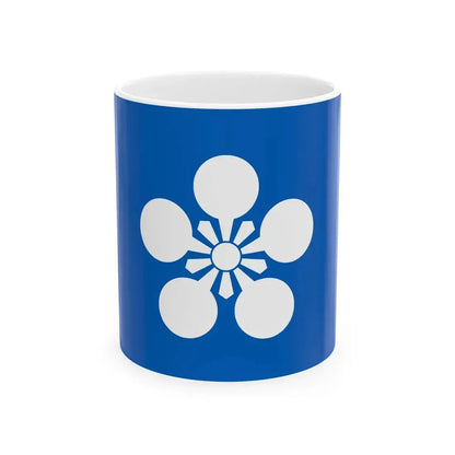 Flag of the Maeda Lords of Kanazawa in Kaga Province A (Japan) White Coffee Mug 11oz - Go Mug Yourself