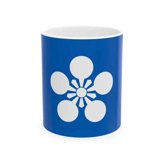 Flag of the Maeda Lords of Kanazawa in Kaga Province A (Japan) White Coffee Mug 11oz - Go Mug Yourself