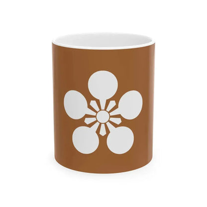 Flag of the Maeda Lords of Kanazawa in Kaga Province B (Japan) White Coffee Mug 11oz - Go Mug Yourself