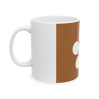 Flag of the Maeda Lords of Kanazawa in Kaga Province B (Japan) White Coffee Mug - Go Mug Yourself