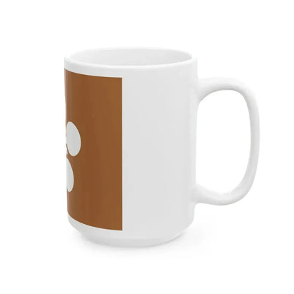 Flag of the Maeda Lords of Kanazawa in Kaga Province B (Japan) White Coffee Mug - Go Mug Yourself