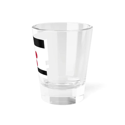 Flag of the Maeda Lords of Kanazawa in Kaga Province C (Japan) Shot Glass 1.5oz - Go Mug Yourself