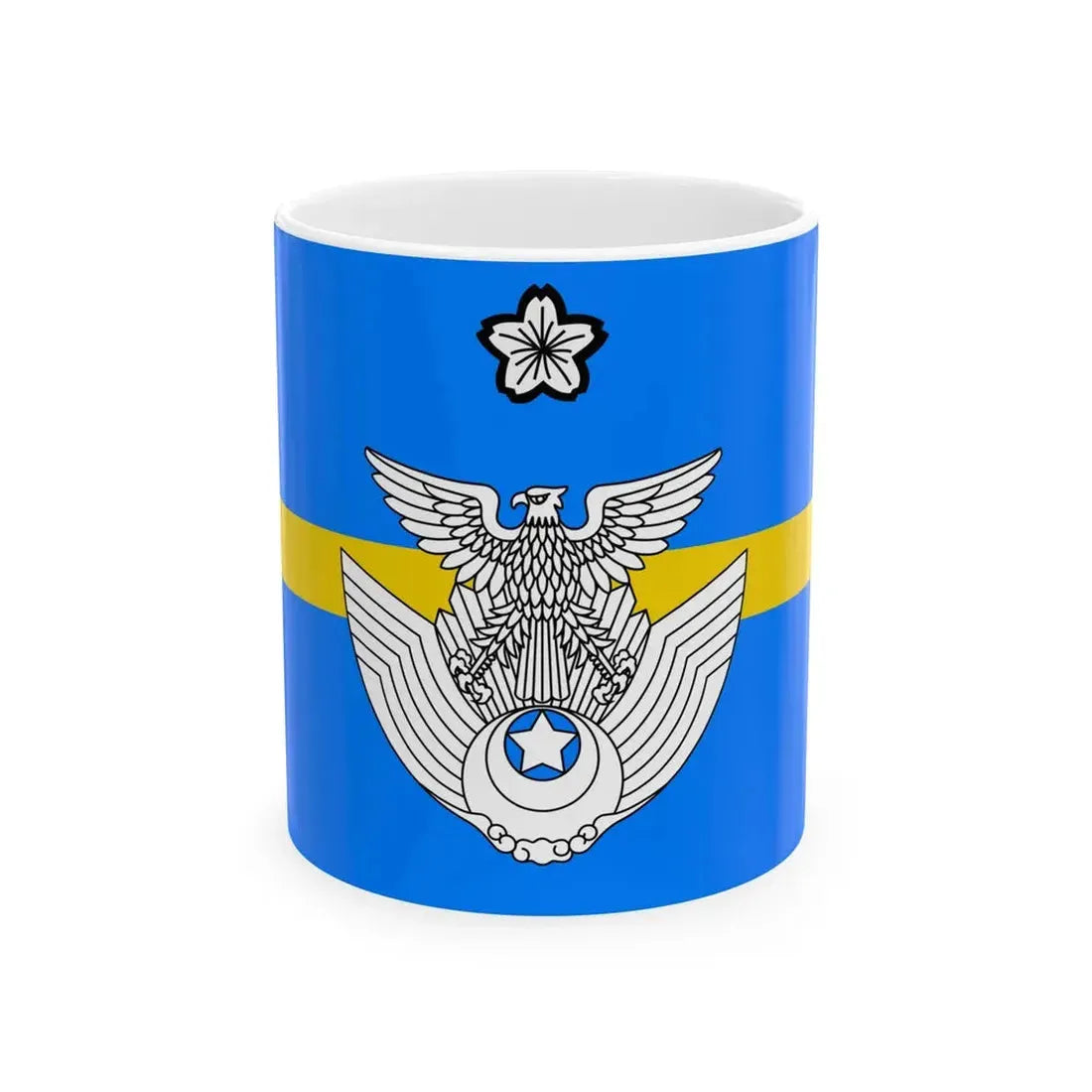 Flag of the Major of the Air Self Defense Force Japan (Japan) White Coffee Mug 11oz - Go Mug Yourself