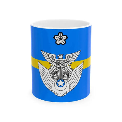 Flag of the Major of the Air Self Defense Force Japan (Japan) White Coffee Mug 11oz - Go Mug Yourself