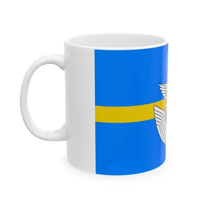 Flag of the Major of the Air Self Defense Force Japan (Japan) White Coffee Mug - Go Mug Yourself