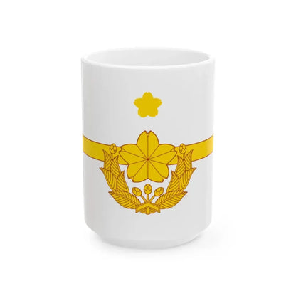 Flag of the Major of the Ground Self-Defense Force Japan (Japan) White Coffee Mug 15oz - Go Mug Yourself