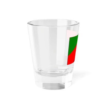 Flag of the Makedonska Kamenica Municipality North Macedonia (North Macedonia) Shot Glass 1.5oz - Go Mug Yourself