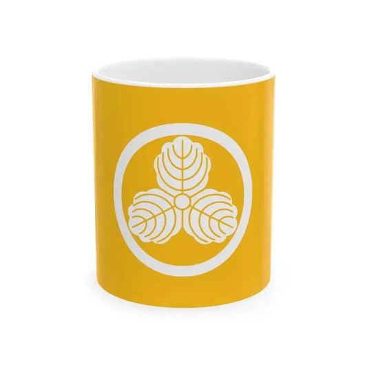 Flag of the Makino Lords of Nagaoka in Echigo Province A (Japan) White Coffee Mug 11oz - Go Mug Yourself