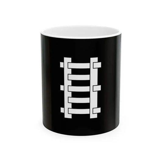 Flag of the Makino Lords of Nagaoka in Echigo Province B (Japan) White Coffee Mug 11oz - Go Mug Yourself