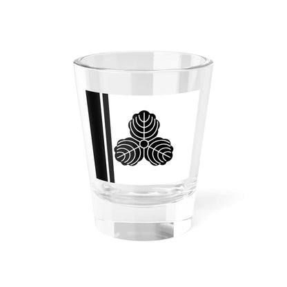 Flag of the Makino Lords of Nagaoka in Echigo Province C (Japan) Shot Glass 1.5oz 1.5oz - Go Mug Yourself