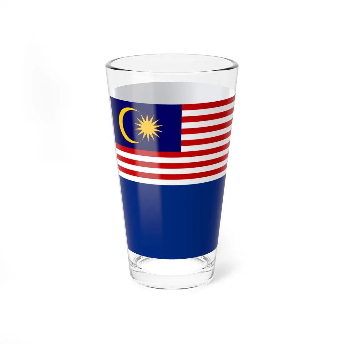 Flag of the Malaysian Maritime Enforcement Agency (Malaysia) Pint Glass 16oz - Go Mug Yourself