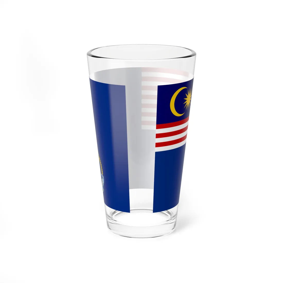 Flag of the Malaysian Maritime Enforcement Agency (Malaysia) Pint Glass 16oz - Go Mug Yourself