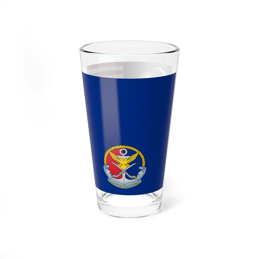 Flag of the Malaysian Maritime Enforcement Agency (Malaysia) Pint Glass 16oz - Go Mug Yourself