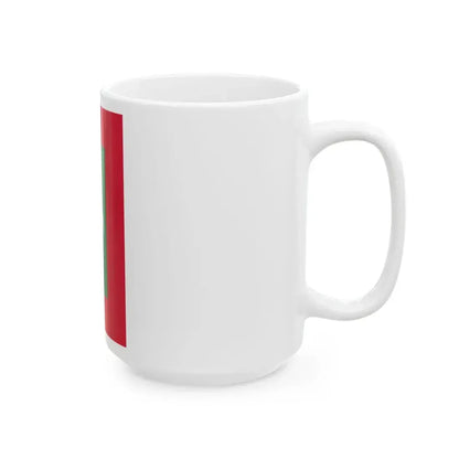 Flag of the Maldives vertical (Maldives) White Coffee Mug - Go Mug Yourself