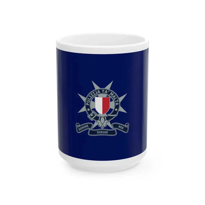 Flag of the Malta Police Force (Malta) White Coffee Mug 15oz - Go Mug Yourself