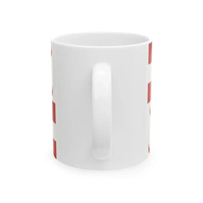 Flag of the Maltese corsairs (Malta) White Coffee Mug - Go Mug Yourself