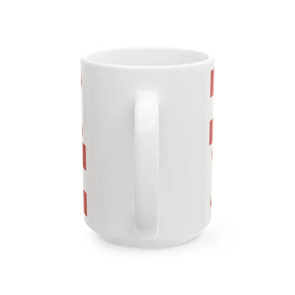 Flag of the Maltese corsairs (Malta) White Coffee Mug - Go Mug Yourself