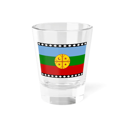 Flag of the Mapuches 1992 (Argentina) Shot Glass 1.5oz 1.5oz - Go Mug Yourself