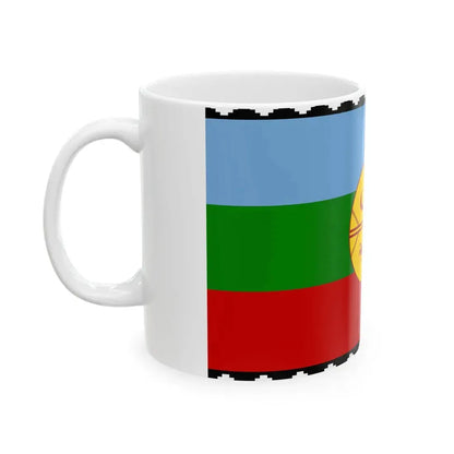 Flag of the Mapuches 1992 (Argentina) White Coffee Mug - Go Mug Yourself