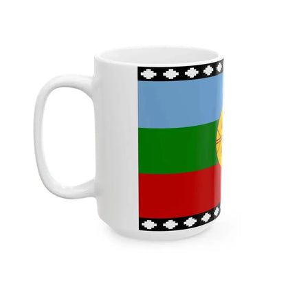 Flag of the Mapuches 1992 (Argentina) White Coffee Mug - Go Mug Yourself