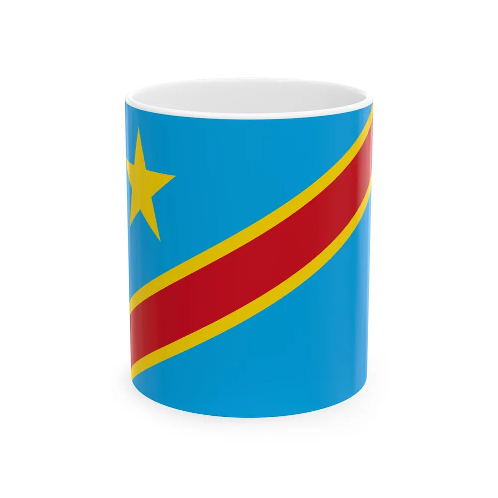 Flag of the March 23 Movement (Congo) White Coffee Mug 11oz - Go Mug Yourself