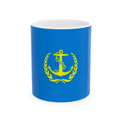 Flag of the Maritime Safety Administration of the Peoples Republic of China (China) White Coffee Mug 11oz - Go Mug Yourself