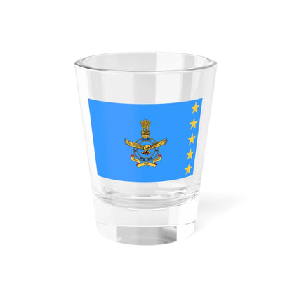 Flag of the Marshal of the Air Force India (India) Shot Glass 1.5oz 1.5oz - Go Mug Yourself