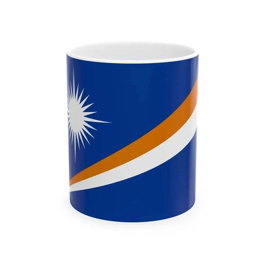 Flag of the Marshall Islands 3-2 (Marshall Islands) White Coffee Mug 11oz - Go Mug Yourself