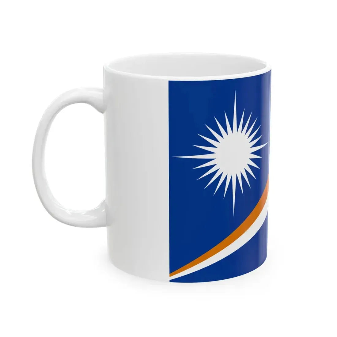 Flag of the Marshall Islands 3-2 (Marshall Islands) White Coffee Mug - Go Mug Yourself