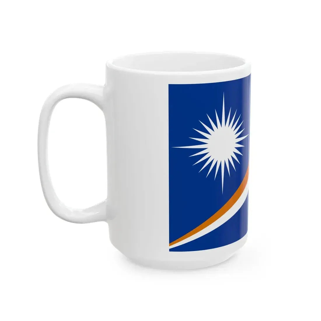 Flag of the Marshall Islands 3-2 (Marshall Islands) White Coffee Mug - Go Mug Yourself