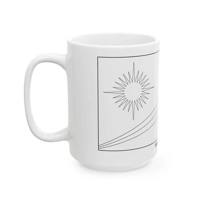 Flag of the Marshall Islands colouring page (Marshall Islands) White Coffee Mug - Go Mug Yourself