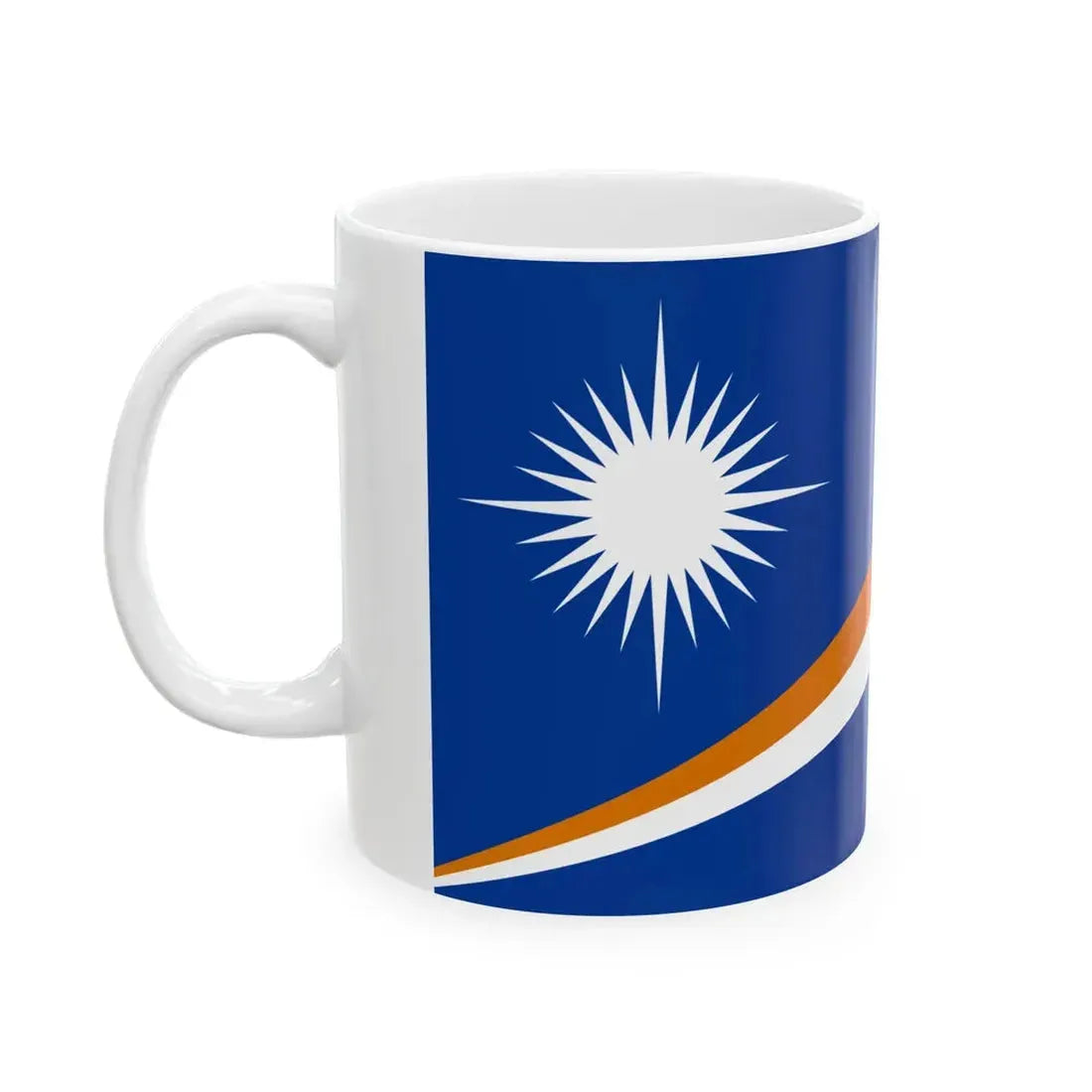 Flag of the Marshall Islands (Marshall Islands) White Coffee Mug - Go Mug Yourself