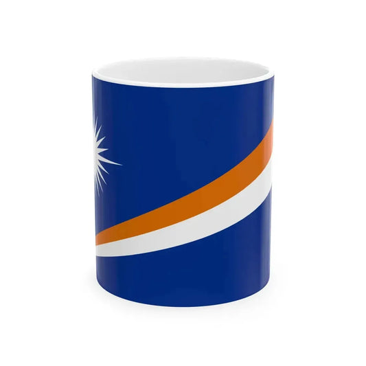 Flag of the Marshall Islands Pantone (Marshall Islands) White Coffee Mug 11oz - Go Mug Yourself