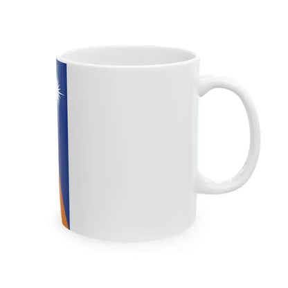 Flag of the Marshall Islands vertical (Marshall Islands) White Coffee Mug - Go Mug Yourself