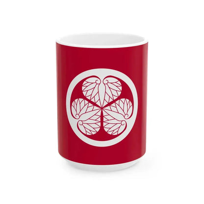 Flag of the Matsudaira Lords of Fukui in Echizen Province A (Japan) White Coffee Mug 15oz - Go Mug Yourself