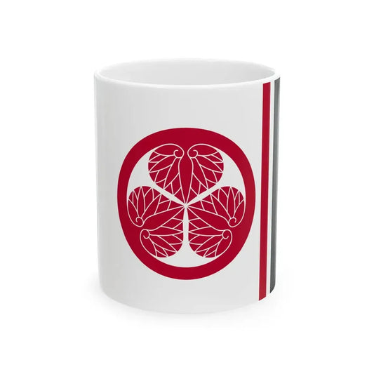 Flag of the Matsudaira Lords of Fukui in Echizen Province C (Japan) White Coffee Mug 11oz - Go Mug Yourself