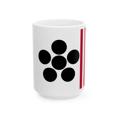 Flag of the Matsudaira Lords of Kuwana in Ise Province C (Japan) White Coffee Mug 15oz - Go Mug Yourself