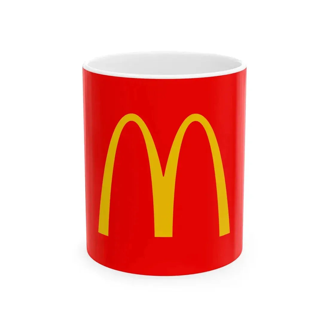Flag of the McDonalds Corporation (United States) White Coffee Mug 11oz - Go Mug Yourself